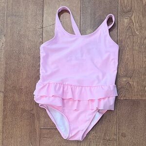 Toddler Girls Carters One-Piece Ruffle Crossback Swimsuit - 5T - Minimal Pilling
